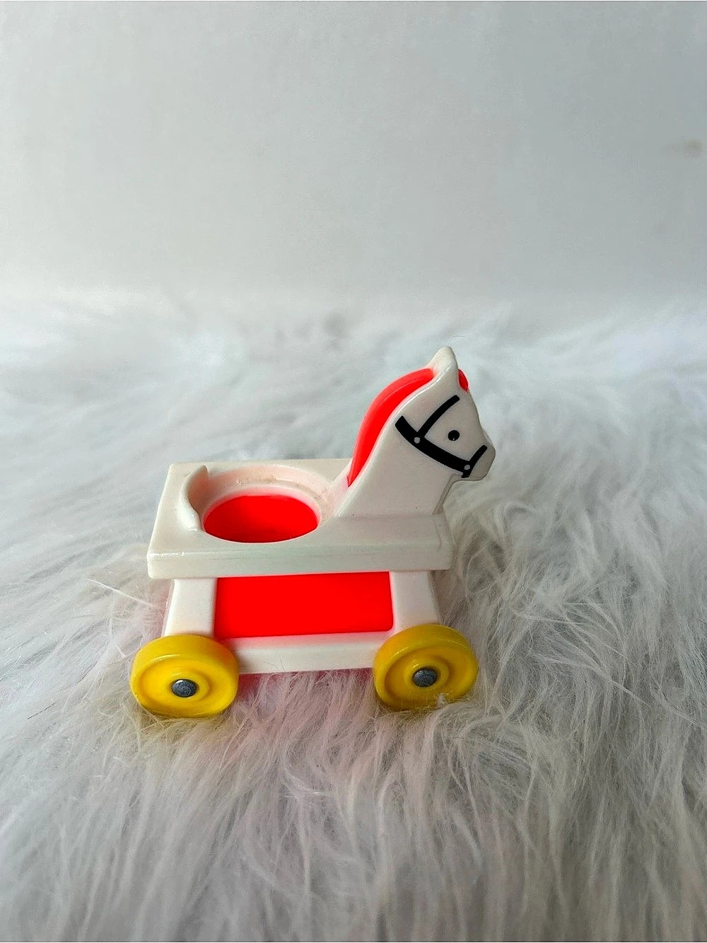 Fisher-Price Little People Riding Horse Toy White & Red